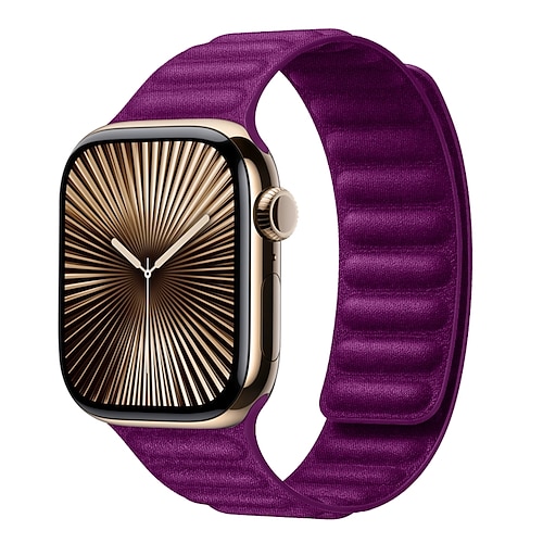 Solo-Loop Kompatibel mit Apple Watch Armband 38mm 40mm 41mm 42mm 44mm 45mm 49mm Magnetverschluss Verstellbar Silikon Ersatzarmband für iwatch Ultra 2 Series 9 8 7 SE 6 5 4 3 2 1 Image