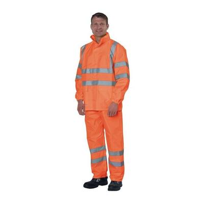 Warnschutzregenhose prevent orange Größe m - rho/m - Asatex