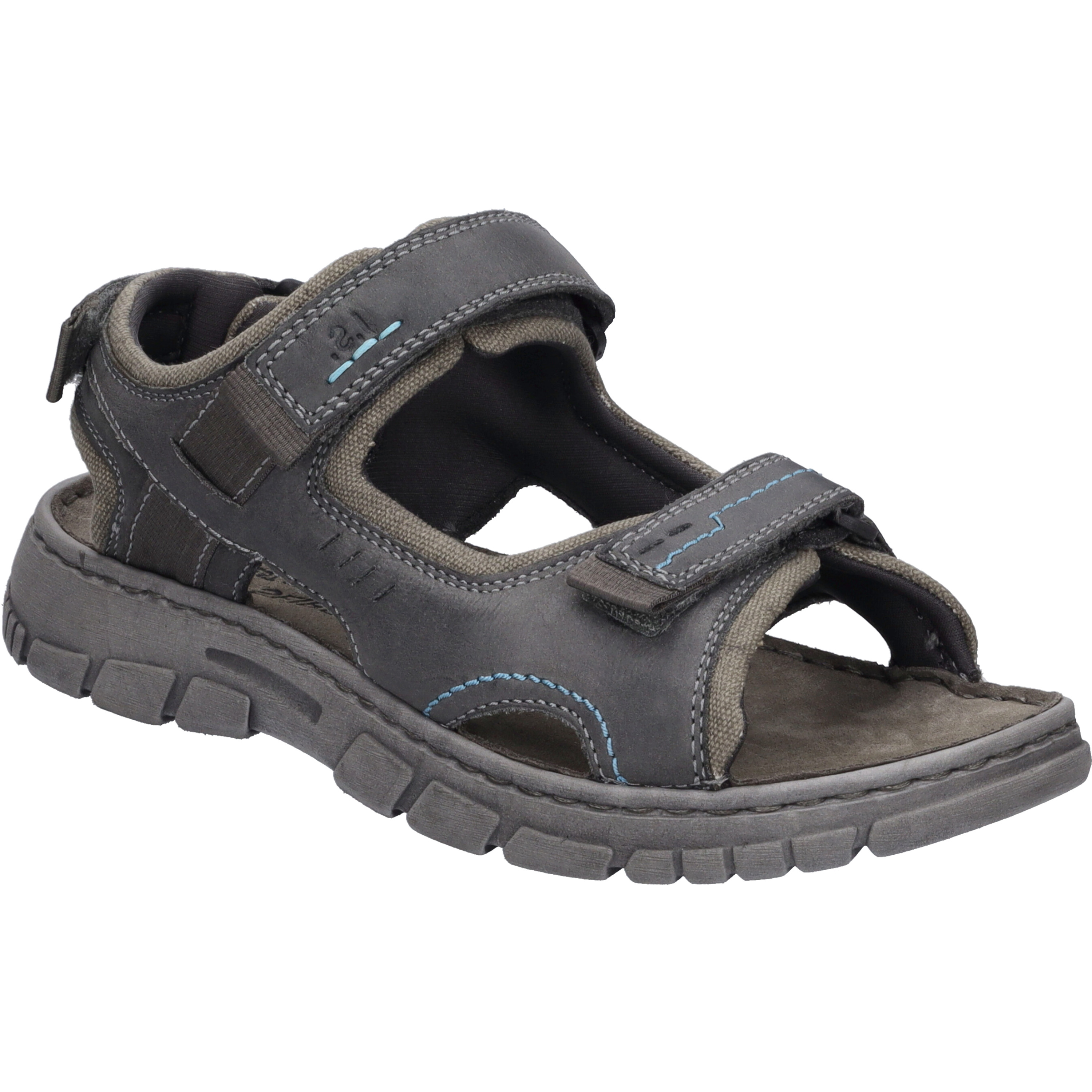 JOSEF SEIBEL Brendan 04 | Sandale für Herren | Grau Brendan 04, asphalt-kombi