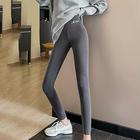 Per donna Pantaloni da yoga Leggings da yoga Leggings foderati in pile Controllo addominale Sollevamento glutei Vita Alta Yoga Allenamento in Palestra Pilates Collant Grigio scuro Nero Viola Autunno