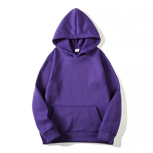 Per uomo Felpa con cappuccio pullover Manica lunga Con cappuccio Superiore Esterno Tenere al caldo Fodera di vello Allenarsi Morbido Inverno Poliestere Grigio scuro Nero Bianco Palestra Scalate