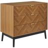 Commode 3 tioirs en bois felix