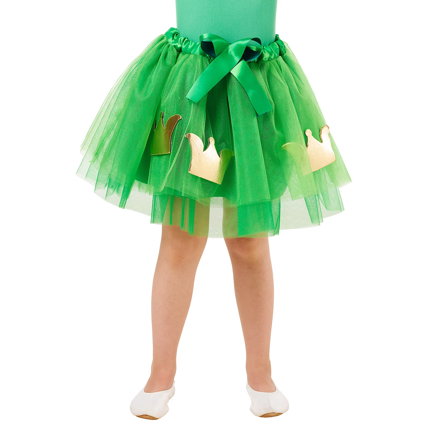 Jupe en tulle "Reine Grenouille" pour enfant, vert