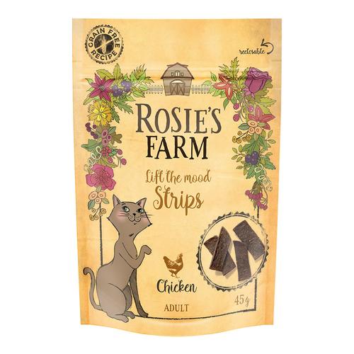 5x45g Chicken Strips Rosie's Farm Cat Snacks