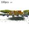 100Pcs 1/87 Ho Scale Model Mixed Train Worker People Railway Scenery Layout Mini Painted Model Building