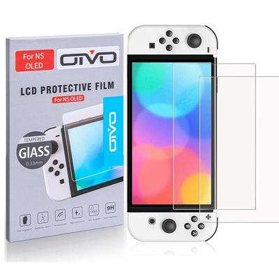 Oivo 1 Pcs Screen Protector Tempered Glass For Nintendo Switch Oled Model,Clear Hd Screen Protector For Switch Oled, Easy Installation, Anti-Scratch, Ultra-Thin, High Sensitivity