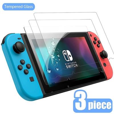 3Pcs Film Protective Glass For Nintendo Switch Oled / Swith Lite Tempered Glass Screen Protector For Nintend Switch Lite Ns Accessories