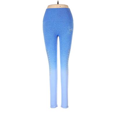 Yoga Pants - Mid/Reg Rise: Blue Activewear - Women's Size Medium