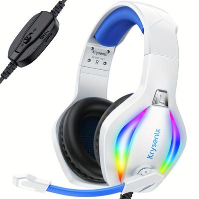 TEMU 1pc Cuffie , Con Rgb, Microfono, , Con Cancellazione Del Rumore Con