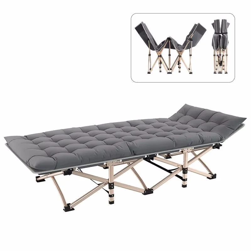 Modernes tragbares Klappbett für Camping, Reisen, Mittagspause, Büro, Balkon, Nickerchen, Liege, Sonnenliegen, Gartenmöbel Image