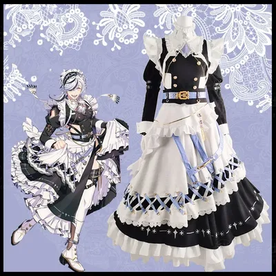 Klinge Cosplay Kostüm Anime Nu: Karneval Shugo Chara Kampf Dienst mädchen Uniform Kleid Halloween Image