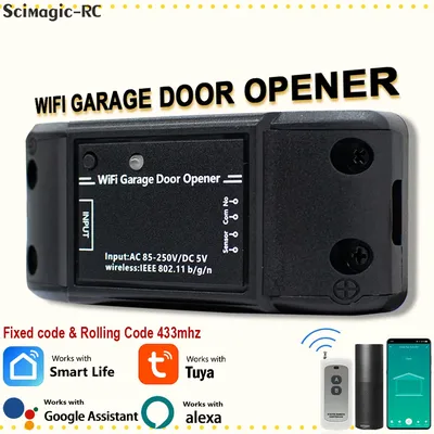 Tuya WiFi Switch Smart Garagentor Opener Controller Smart Home Modul Smart Life APP Fernbedienung Unterstützt Alexa Google Home