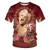 Sexy Sänger p! nk (pink) 3D-Druck T-Shirt Herren übergroße T-Shirt Spaß Hip Hop Unisex bequeme