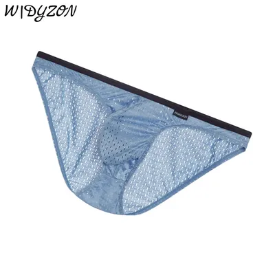Männer Unterwäsche Sexy Männer Mesh Slip Unterhose Atmungsaktive Weiche Männliche Höschen Cuecas Calzoncillos U Pouch männer Dessous Suspensorium