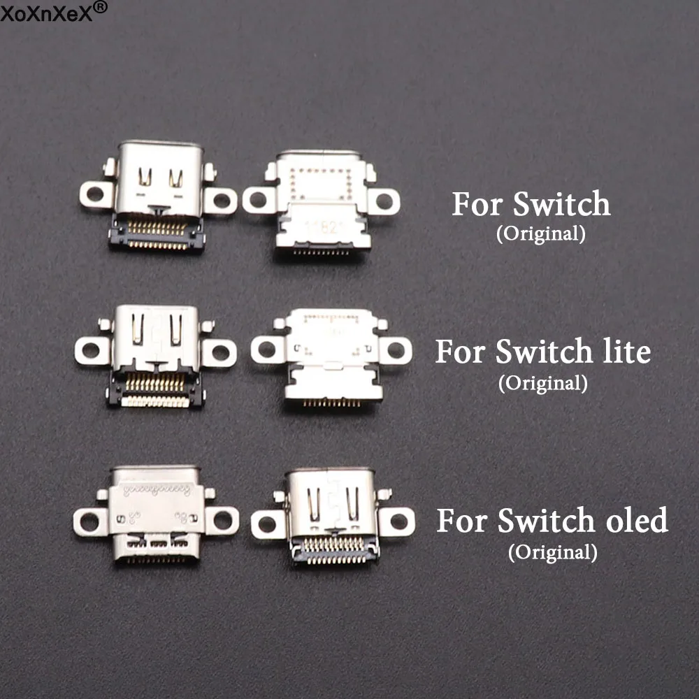 1 Stück Original Neuer Ladeanschluss Ersatz Typ-C USB-Stecker für Switch / Lite / Oled NS Konsole Image