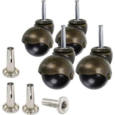 50 mm Bronze-Kugelrad, Möbelrollen mit Buchsen, abgerundete Kugelrollen, Ersatz für Möbel, Sofas, Image