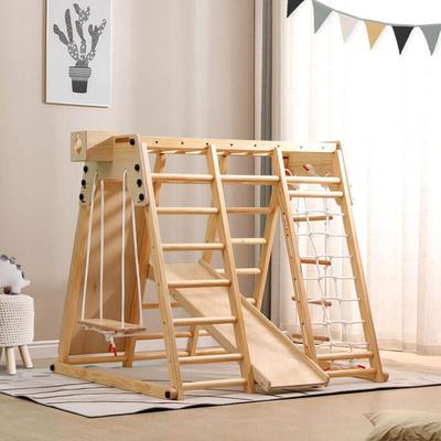 Home Deluxe - Klettergerüst Indoor lio inkl. Rutsche, Schaukel und Kletterwand Komfortbett Image