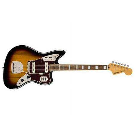 Squier Classic Vibe 70s Jaguar Electric Guitar Indian Laurel Fingerboard 3-Tone Sunburst