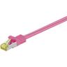 1m RJ45 Patchkabel cat 6A s/ftp PiMF 500 MHz mit 7 Rohkabel magenta lszh - Cable - Network (91587)