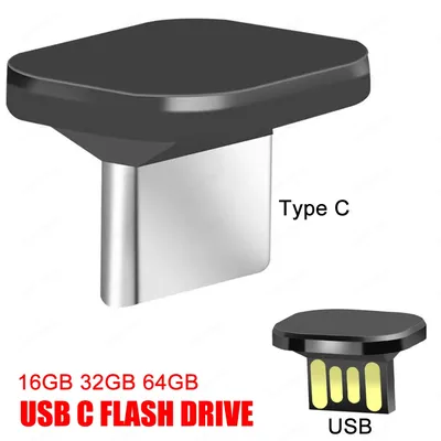 16GB/32GB/64GB Mini Car U Disk Portable Mini USB Flash Drive Memory Stick IPX-7 Waterproof Plug and