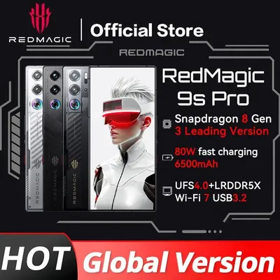 Global Version RedMagic 9s Pro 5G Gaming Phone 6.8" Snapdragon 8 Gen3 Leading Version 6500mAh 80W