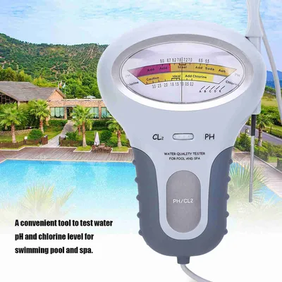 PC‑102 CL2 Chlorine & Tester Swimming Pool Spa Water Quality Analyzer with Probe Spa Chlorine