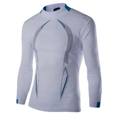 Men's Compression Shirt Athletic Shirt Gym Shirt Fitness Shirt Padded Compression Shirt Long Sleeve Tee Tshirt Casual Athleisure Breathable Quick Dry Soft Gym Workout Running Walking Sportswear