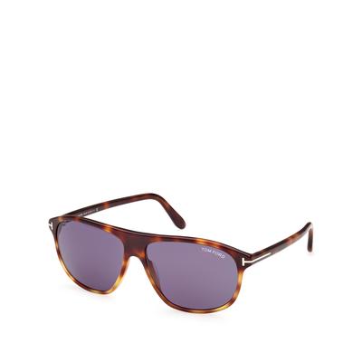 Tom Ford Prescott Square Sunglasses, 60mm - Havana/Purple Solid