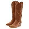 Stiefelette LASCANA, Damen, Gr. 38, braun (camelfarben), Obermaterial: 100% Lederimitat. Futter: 100% Textilmaterial. Decksohle: 100% Lederimitat. Laufsohle: 100% Synthetik, unifarben, modisch, Schuhe, Cowboy Stiefel,Slouchy Boots mit abnehmbarem...