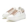 Sneaker LASCANA "Freizeitschuhe", Damen, Gr. 41, weiß, Obermaterial: 100% Lederimitat. Futter: 100% Textilmaterial. Decksohle: 100% Textilmaterial. Laufsohle: 100% Synthetik, mehrfarbig, metallisierte Fasern, casual, Schuhe, mit Metallicdetails und...