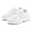 Sneaker LASCANA, Damen, Gr. 41, weiß, Obermaterial: 100% Lederimitat. Futter: 100% Textilmaterial. Decksohle: 100% Textilmaterial. Laufsohle: 100% Synthetik, unifarben, casual, Schuhe, Freizeitschuh, Halbschuh mit kleinen Cut-Outs und Chunky Sohle...