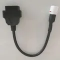 1 Pz Nero 4 Pin A OBD2 Lettore di Codice di Paratta Moto Scanner Cavo Diagnostico Strumento Per Yamaha MT10 FZ10 MT09 XSR MT07 R1 2016 +