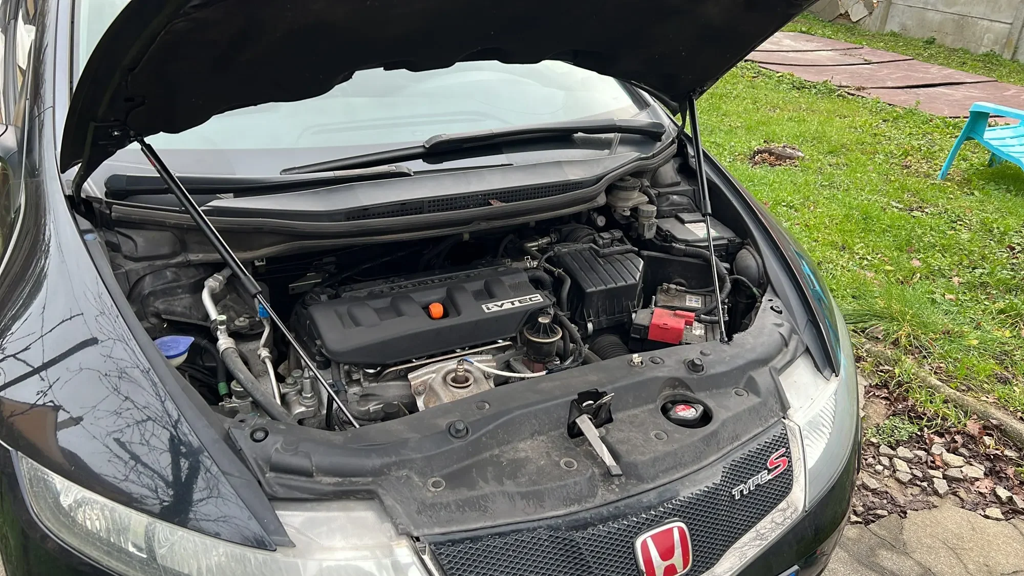 Solo per cofano in fibra di carbonio per Honda Civic Type R FN2 2007-2011 cofano anteriore cofano ammortizzatori a Gas supporto di sollevamento ammortizzatori