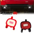 Luci riflettenti per paraurti posteriore a LED rosso e bianco Fendinebbia posteriore, fanale posteriore con luce di retromarcia di backup per Jeep Renegade 2015-2022