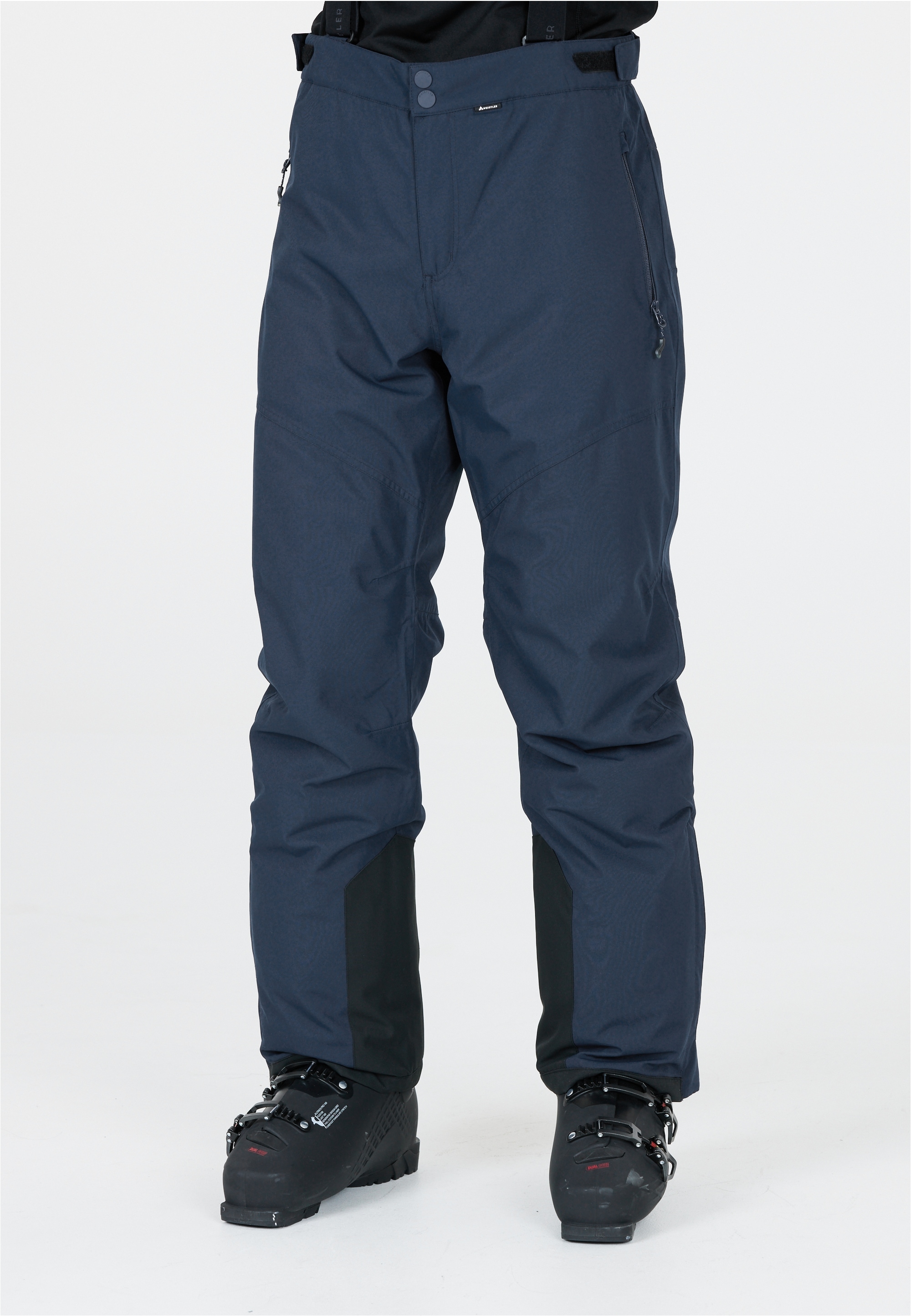Skihose WHISTLER "Drizzle", Herren, Gr. XL, US-Größen, blau (dunkelblau), 100% Polyester, unifarben, lang, Hosen Skihose, mit wasserabweisenden Eigenschaften und funktionalen Features