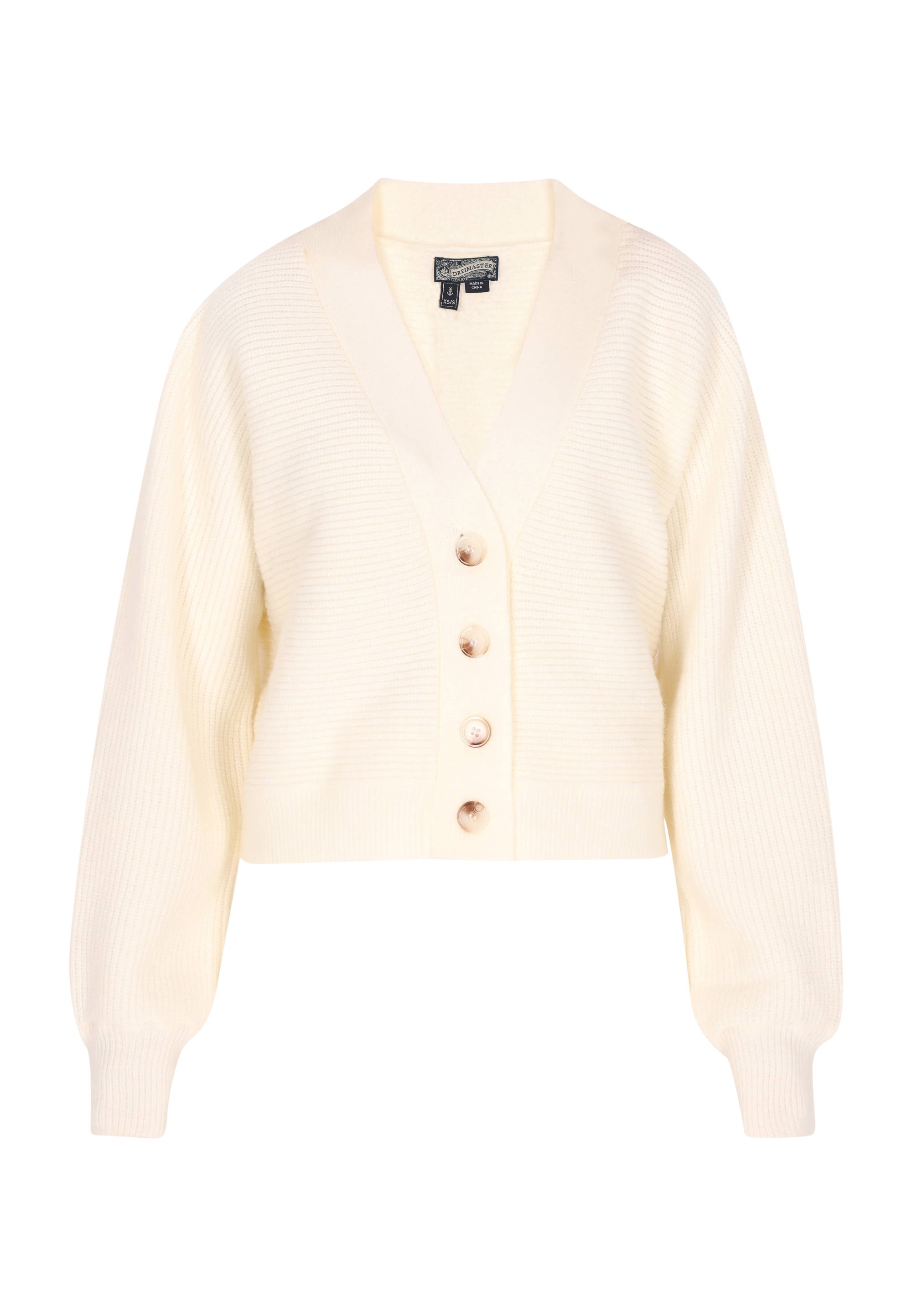 Dreimaster Cardigan Damen Wollweiss Image