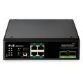 Switch PoE di rete Gigabit Ethernet a 4 porte, industriale, non gestito, 2 Uplink sfp - Digitus