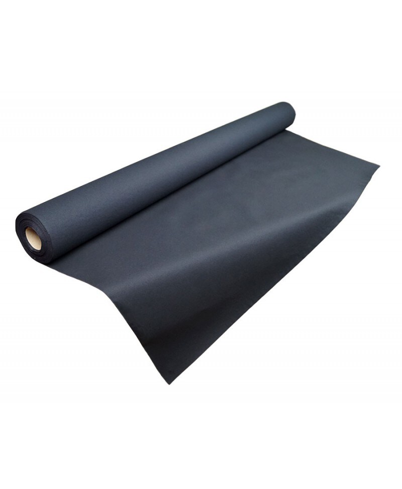 Air Soft Tischdecke in Rollenform, einfarbig, Farbe: Schwarz, Größe: 1,2 x 25 m Image