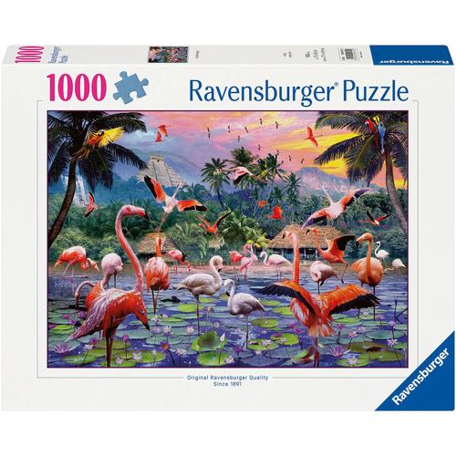 Puzzle RAVENSBURGER ""Pinke Flamingos"" Puzzles bunt Kinder Made in Germany; FSC - schützt Wald weltweit