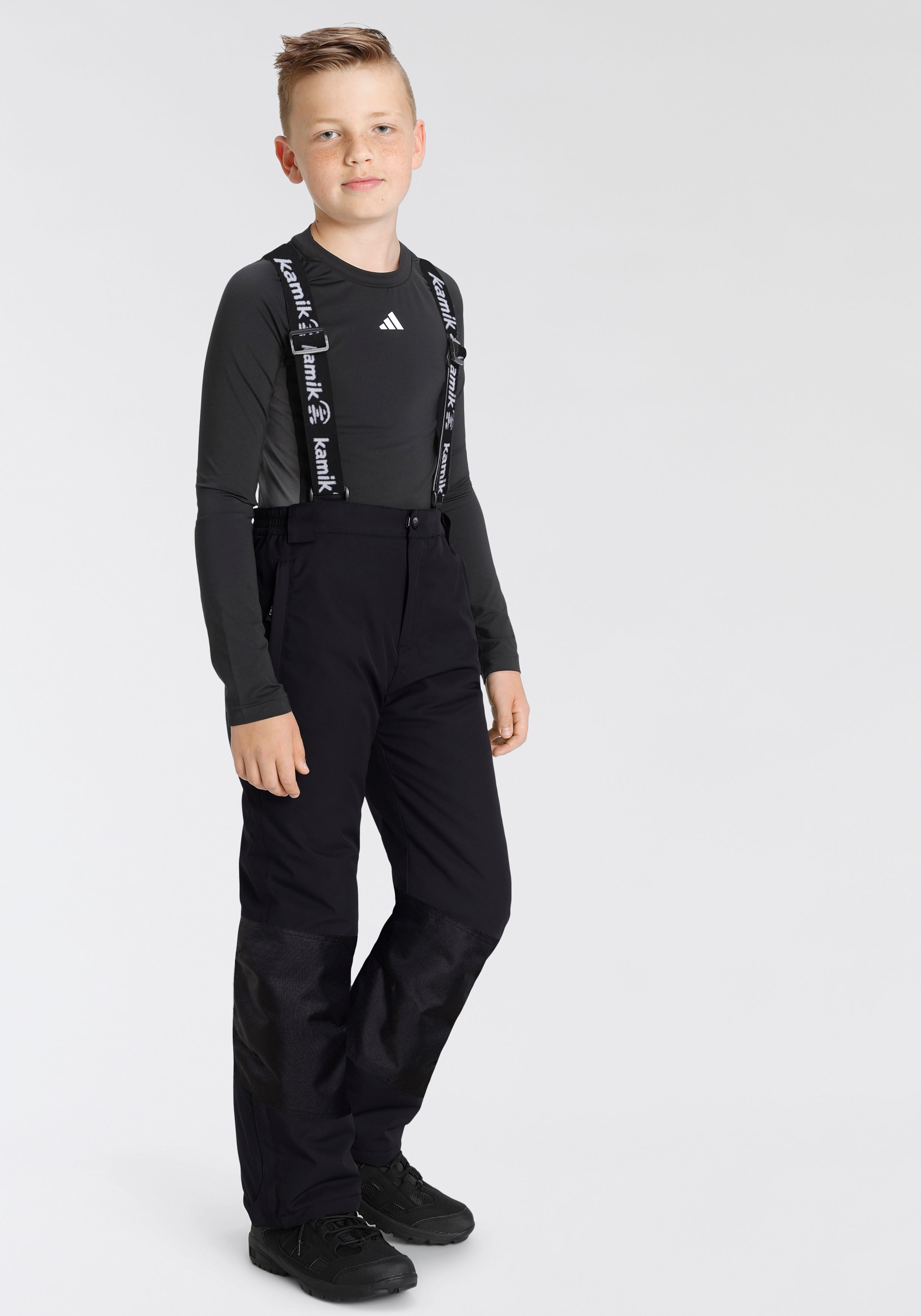 Skihose KAMIK, Kinder, Gr. 164, N-Gr, schwarz, Obermaterial: 100% Polyester. Futter: 100% Polyester. Wattierung: 100% Polyester, Sportlich, Hosen, für Kinder Image