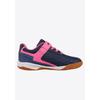 Hallenschuh LOTTO, Gr. 34, blau (navy, fr.pink), Synthetik, Mesh, sportlich, Schuhe, - mit nicht-färbender Sohle