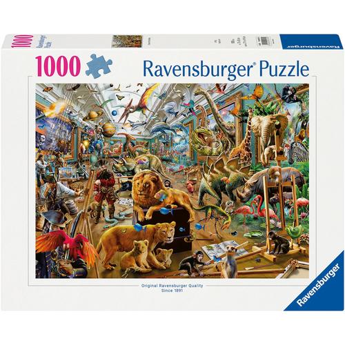 Puzzle RAVENSBURGER ""Chaos in der Galerie"" Puzzles bunt Kinder Made in Germany; FSC - schützt Wald weltweit