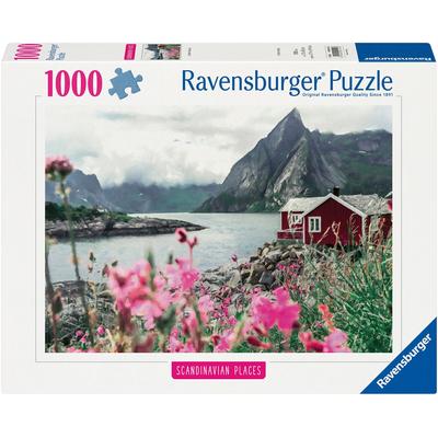 Puzzle RAVENSBURGER "Scandinavian Places, Reine, Lofoten, Norwegen" Puzzles bunt Kinder Made in Germany; FSC - schützt Wald weltweit