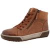 Winterboots ROMIKA, Damen, Gr. 38, braun (cognac used), Lederimitat, Textil, sportlich, Schuhe, Plateau, Schnürboots in Bequemweite G (= weit)