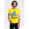 T-Shirt LOGOSHIRT "Sesamstraße - Krümelmonster Motorrad", Herren, Gr. XXL, gelb, 100% Baumwolle, bedruckt, casual, normal, Rundhals, Kurzarm, Shirts, mit lizenziertem Print