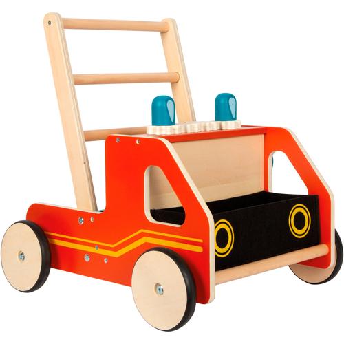 Lauflernwagen SMALL FOOT ""Feuerwehr"" Lauflernhilfen rot Kinder