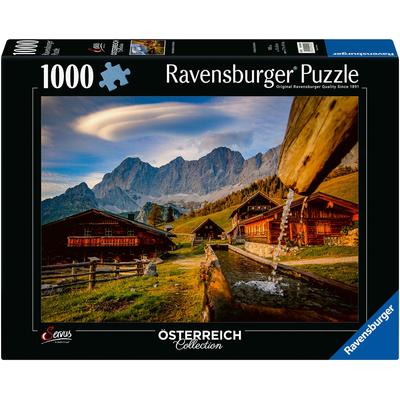 Puzzle RAVENSBURGER "Neustattalm am Dachstein" Puzzles bunt Kinder Made in Germany; FSC - schützt Wald weltweit