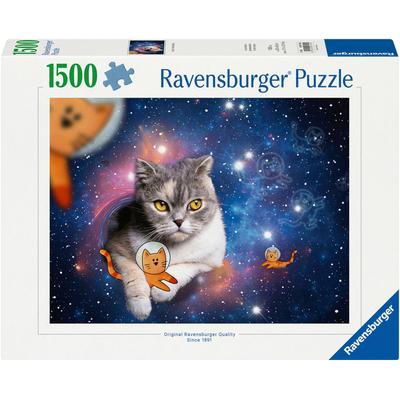 Puzzle RAVENSBURGER "Katzen fliegen im Weltall" Puzzles bunt Kinder Made in Germany; FSC - schützt Wald weltweit