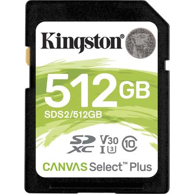 KINGSTON Speicherkarte "Canvas Select Plus SD 512GB" Speicherkarten Gr. 512 GB, schwarz