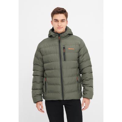 Steppjacke BENCH. "GAUDINO", Herren, Gr. 56, grün (khaki grün), Web, Steppware, Obermaterial: 100% Polyester, unifarben, casual, Langarm, Jacken Image